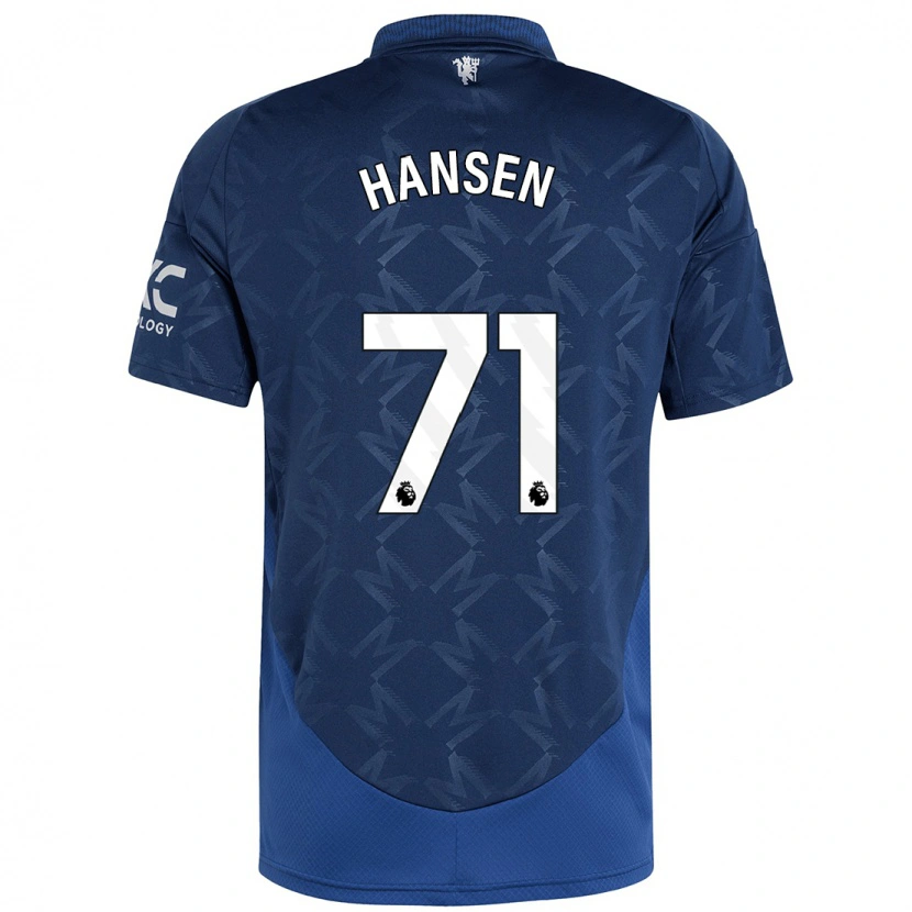 Danxen Damen Isak Hansen-Aaroen #71 Indigo Auswärtstrikot Trikot 2024/25 T-Shirt
