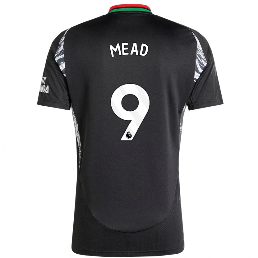 Danxen Damen Beth Mead #9 Schwarz Auswärtstrikot Trikot 2024/25 T-Shirt