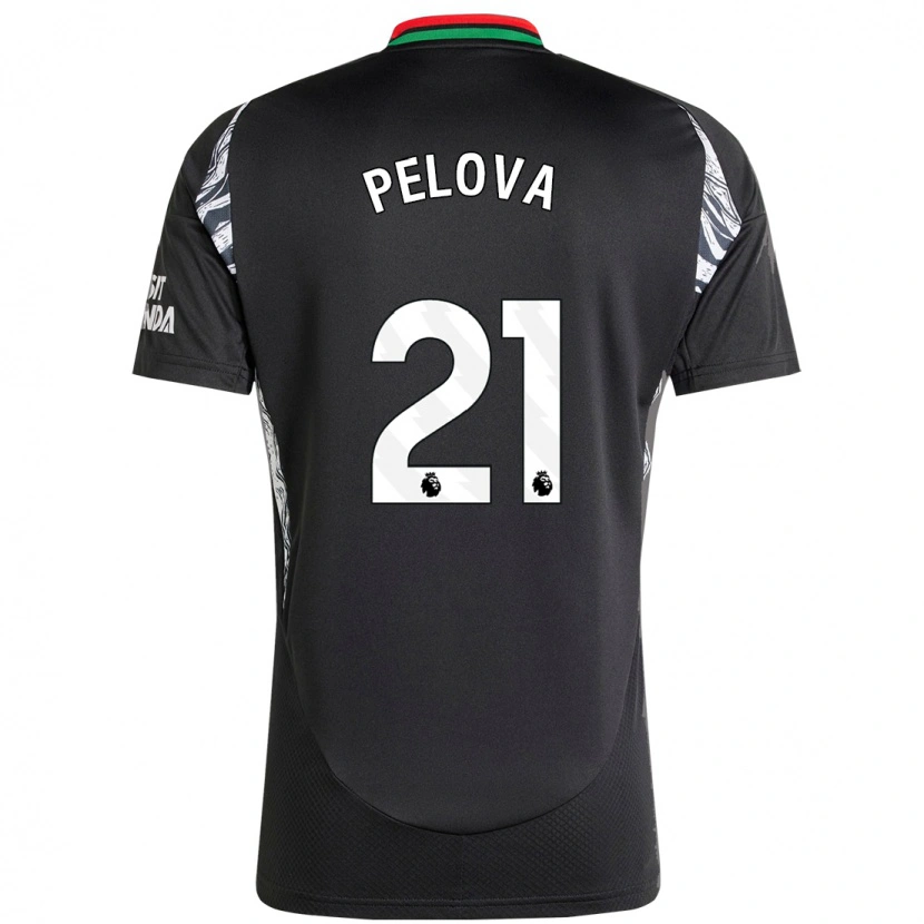 Danxen Damen Victoria Pelova #21 Schwarz Auswärtstrikot Trikot 2024/25 T-Shirt