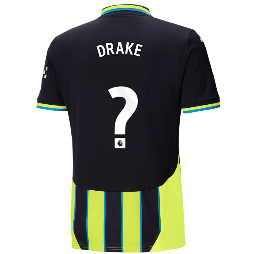 Danxen Damen Leke Drake #0 Blaugelb Auswärtstrikot Trikot 2024/25 T-Shirt