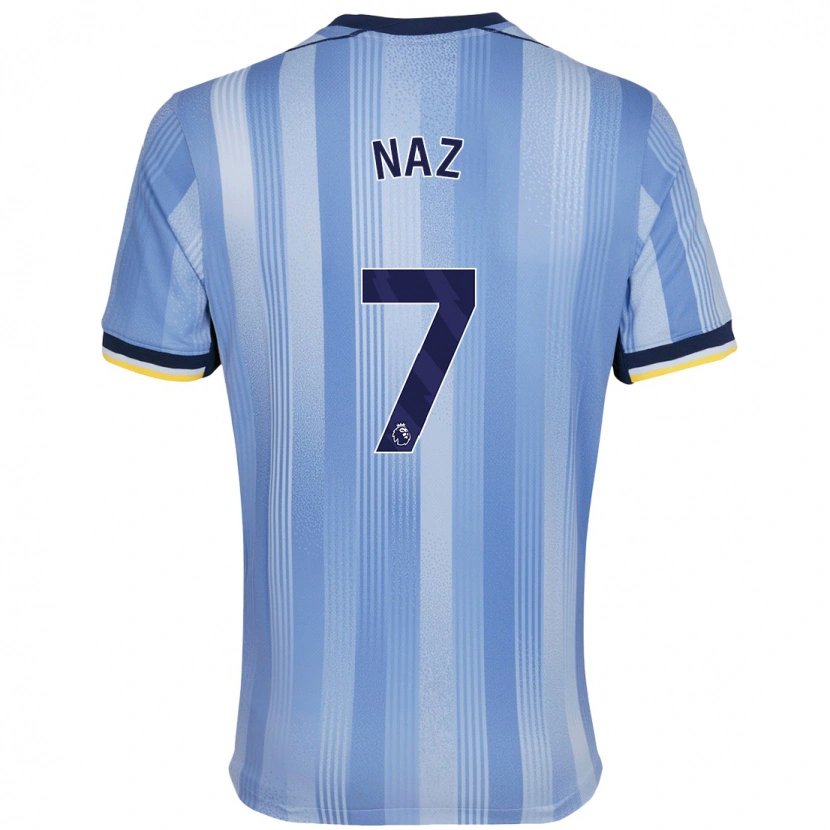 Danxen Damen Jessica Naz #7 Hellblau Auswärtstrikot Trikot 2024/25 T-Shirt