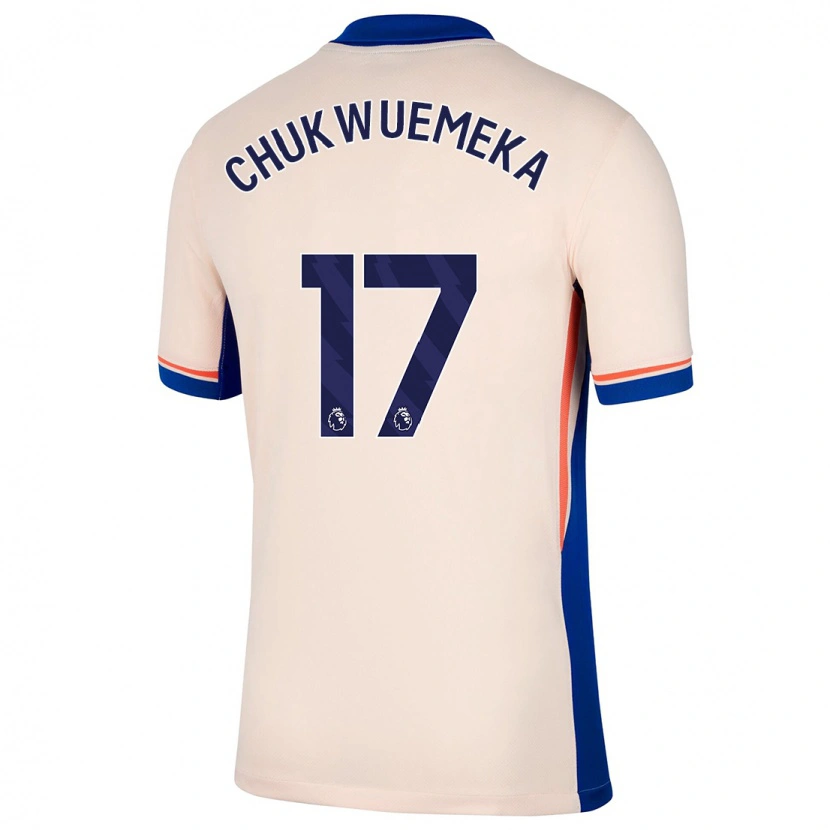 Danxen Damen Carney Chukwuemeka #17 Hellbeige Auswärtstrikot Trikot 2024/25 T-Shirt