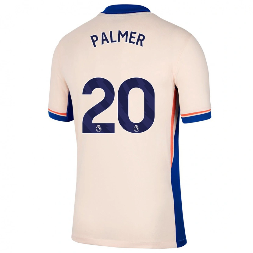 Danxen Damen Cole Palmer #20 Hellbeige Auswärtstrikot Trikot 2024/25 T-Shirt