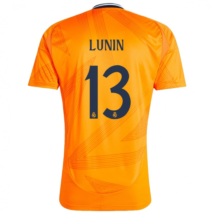 Danxen Damen Andriy Lunin #13 Orange Auswärtstrikot Trikot 2024/25 T-Shirt