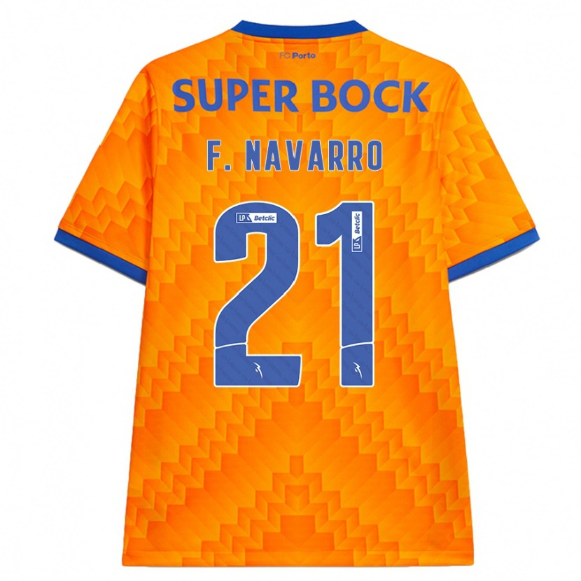Danxen Damen Fran Navarro #21 Orange Auswärtstrikot Trikot 2024/25 T-Shirt