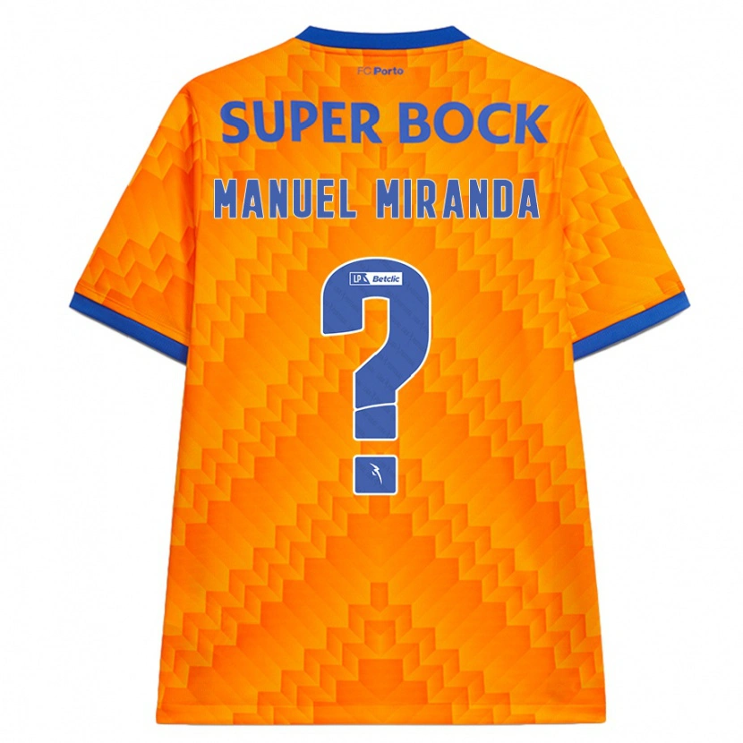 Danxen Damen Manuel Miranda #0 Orange Auswärtstrikot Trikot 2024/25 T-Shirt