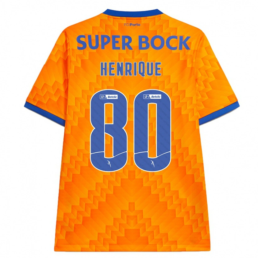 Danxen Damen Kaio Henrique #80 Orange Auswärtstrikot Trikot 2024/25 T-Shirt