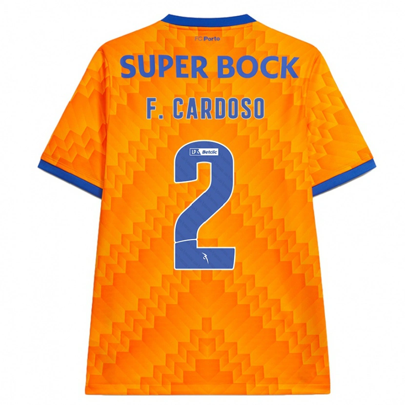 Danxen Damen Fábio Cardoso #2 Orange Auswärtstrikot Trikot 2024/25 T-Shirt