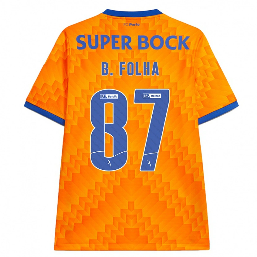 Danxen Damen Bernardo Folha #87 Orange Auswärtstrikot Trikot 2024/25 T-Shirt