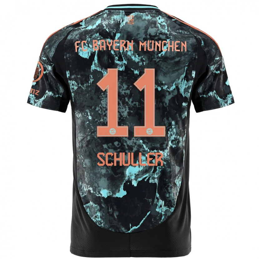 Danxen Damen Lea Schüller #11 Schwarz Auswärtstrikot Trikot 2024/25 T-Shirt