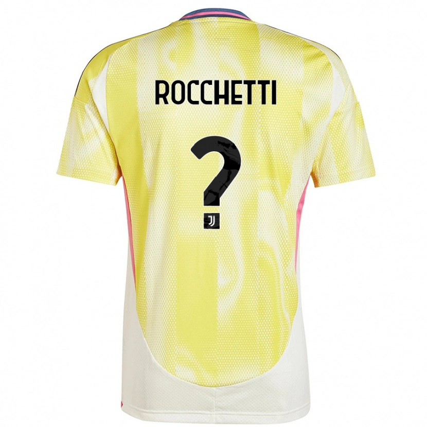 Danxen Damen Edoardo Rocchetti #0 Solargelb Auswärtstrikot Trikot 2024/25 T-Shirt