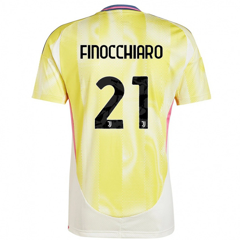 Danxen Damen Gabriele Finocchiaro #21 Solargelb Auswärtstrikot Trikot 2024/25 T-Shirt