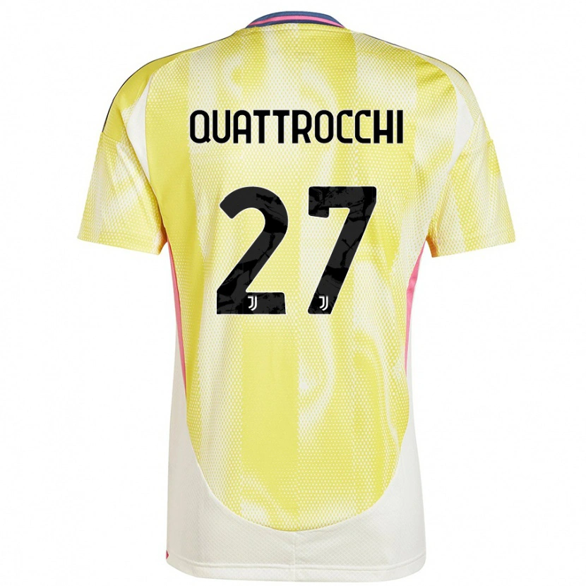 Danxen Damen Juan Ignacio Quattrocchi #27 Solargelb Auswärtstrikot Trikot 2024/25 T-Shirt
