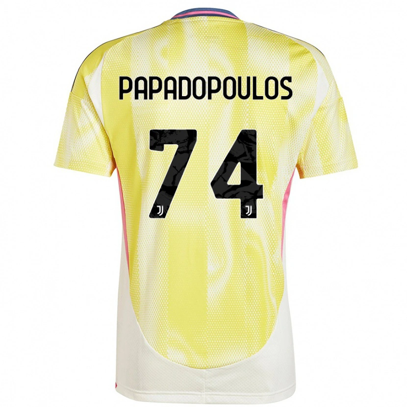 Danxen Damen Christos Papadopoulos #74 Solargelb Auswärtstrikot Trikot 2024/25 T-Shirt
