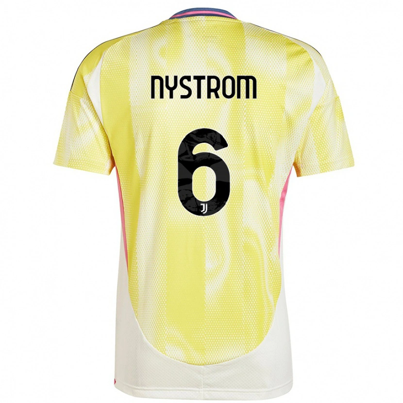 Danxen Damen Paulina Nyström #6 Solargelb Auswärtstrikot Trikot 2024/25 T-Shirt
