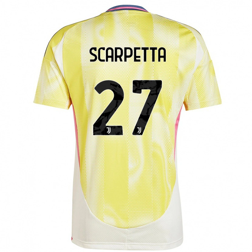 Danxen Damen Jacopo Scarpetta #27 Solargelb Auswärtstrikot Trikot 2024/25 T-Shirt