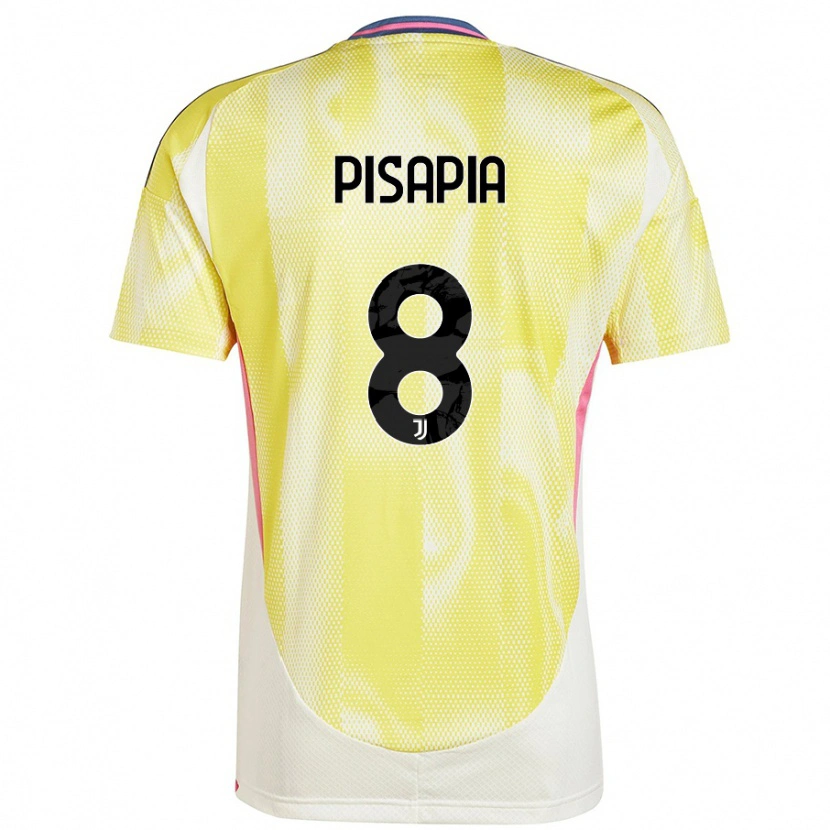 Danxen Damen Luciano Pisapia #8 Solargelb Auswärtstrikot Trikot 2024/25 T-Shirt
