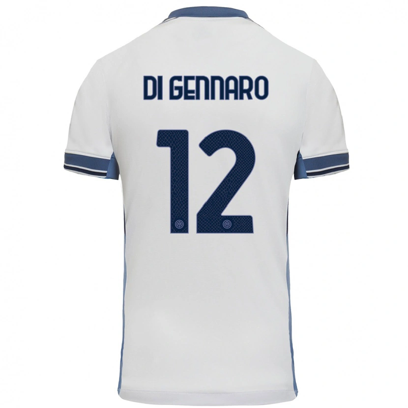 Danxen Damen Raffaele Di Gennaro #12 Weißgrau Auswärtstrikot Trikot 2024/25 T-Shirt
