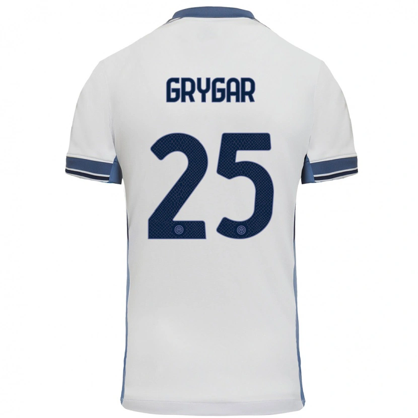 Danxen Damen Samuel Grygar #25 Weißgrau Auswärtstrikot Trikot 2024/25 T-Shirt