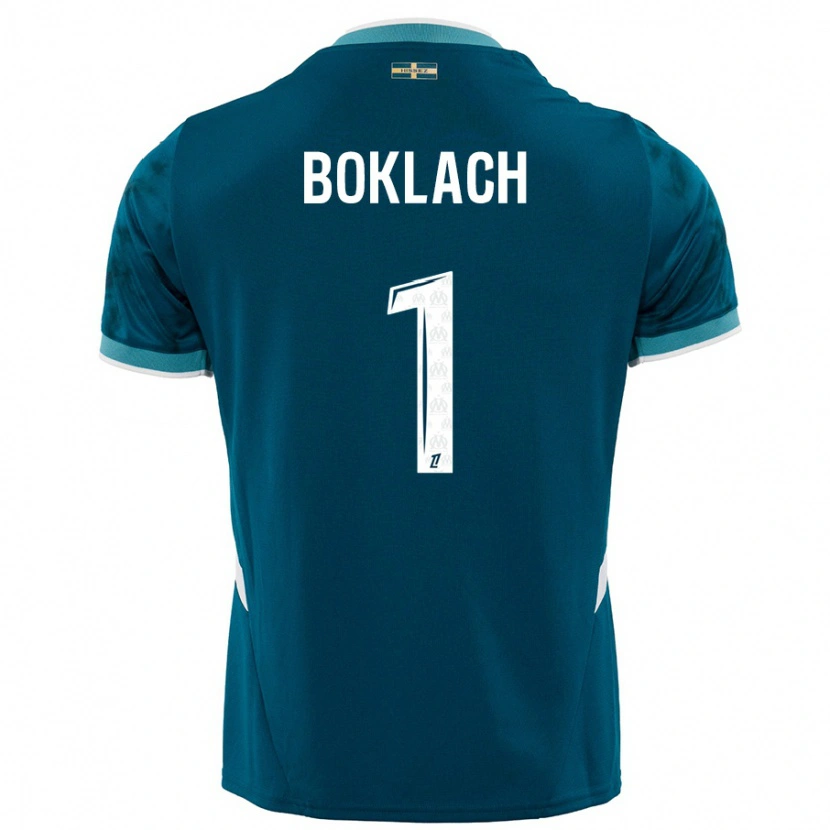 Danxen Damen Kateryna Boklach #1 Türkisblau Auswärtstrikot Trikot 2024/25 T-Shirt