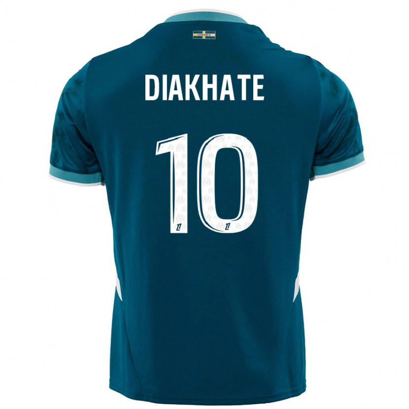 Danxen Damen Ndeye Awa Diakhaté #10 Türkisblau Auswärtstrikot Trikot 2024/25 T-Shirt