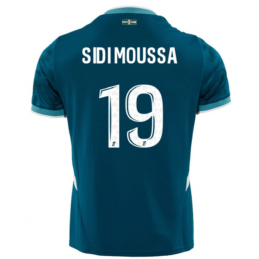 Danxen Damen Salima Sidi Moussa #19 Türkisblau Auswärtstrikot Trikot 2024/25 T-Shirt