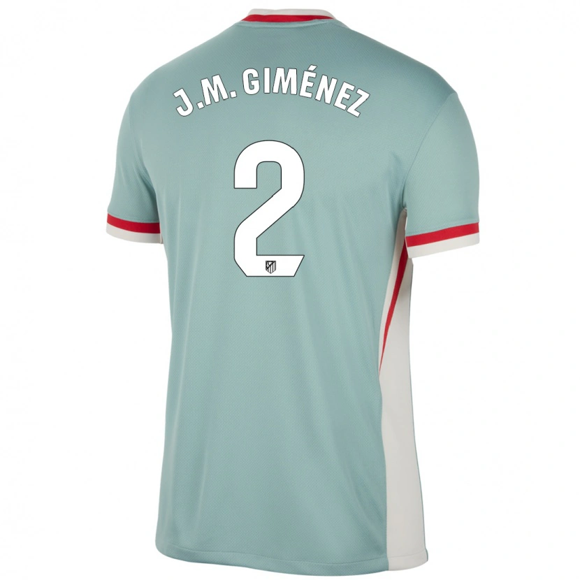 Danxen Damen José María Giménez #2 Hellbeige Blau Auswärtstrikot Trikot 2024/25 T-Shirt