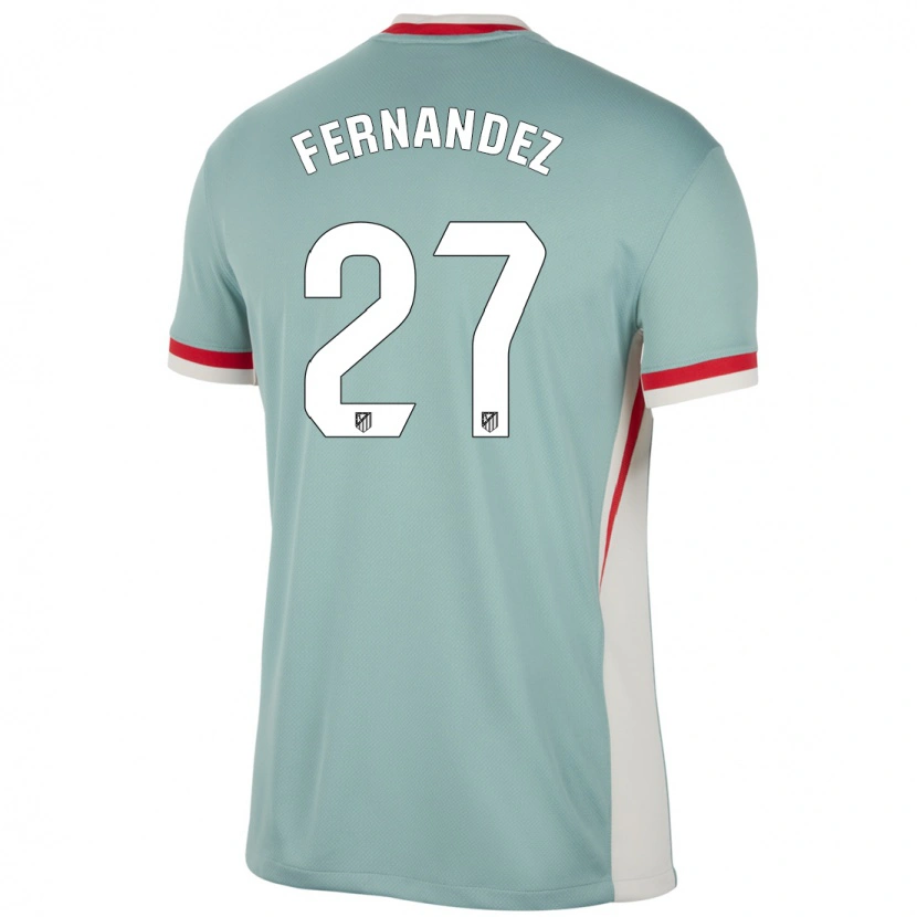 Danxen Damen Alexia Fernández #27 Hellbeige Blau Auswärtstrikot Trikot 2024/25 T-Shirt