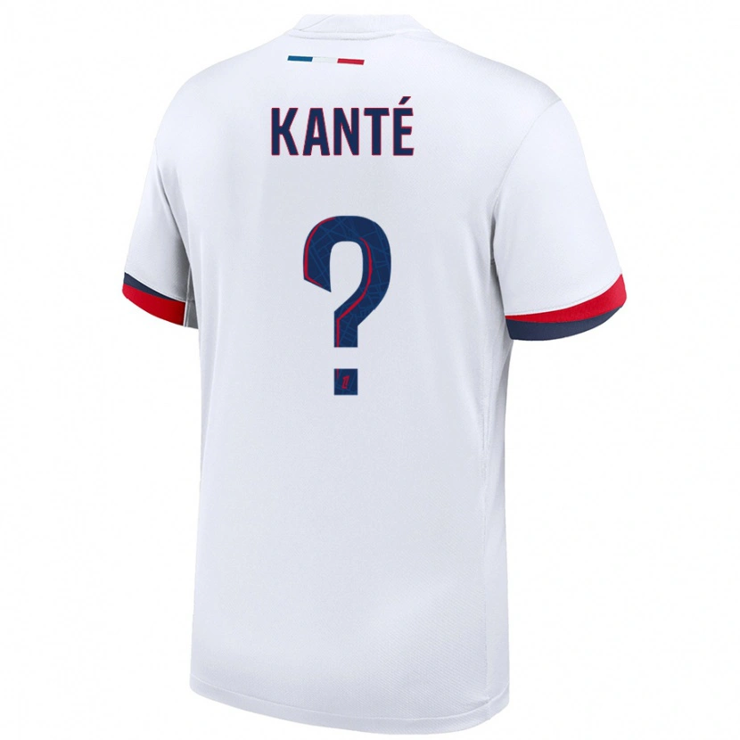 Danxen Damen Nahil Kanté #0 Weiß Blau Rot Auswärtstrikot Trikot 2024/25 T-Shirt