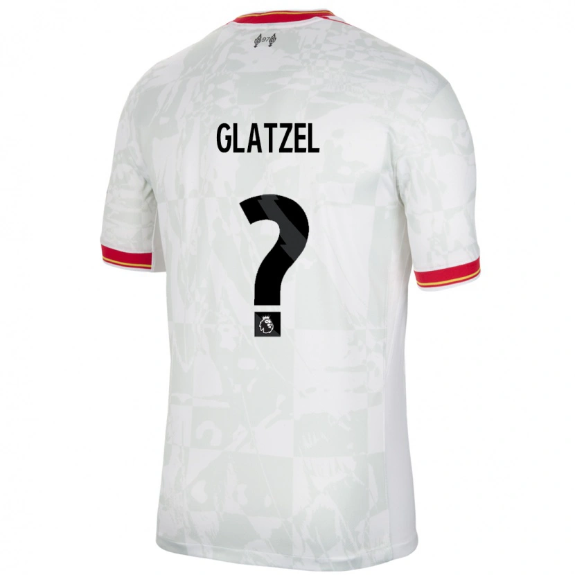Danxen Damen Paul Glatzel #0 Weiß Rot Schwarz Ausweichtrikot Trikot 2024/25 T-Shirt