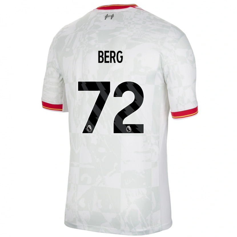 Danxen Damen Sepp Van Den Berg #72 Weiß Rot Schwarz Ausweichtrikot Trikot 2024/25 T-Shirt