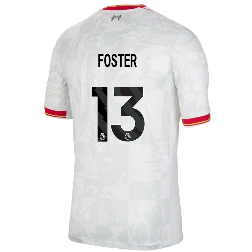 Danxen Damen Rylee Foster #13 Weiß Rot Schwarz Ausweichtrikot Trikot 2024/25 T-Shirt