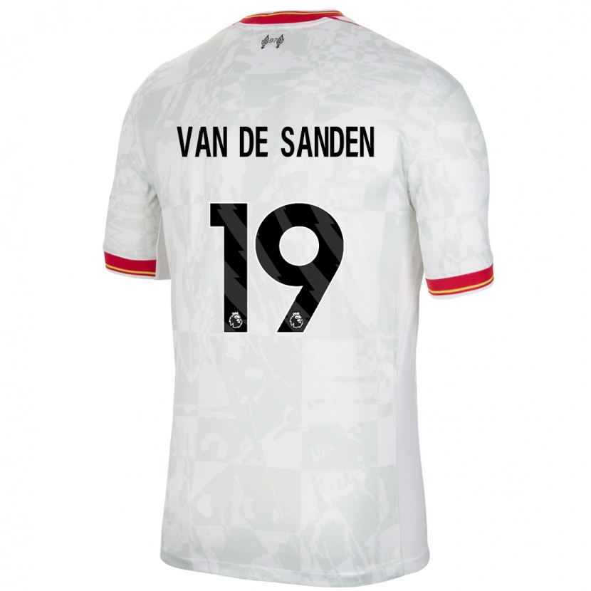 Danxen Damen Shanice Van De Sanden #19 Weiß Rot Schwarz Ausweichtrikot Trikot 2024/25 T-Shirt