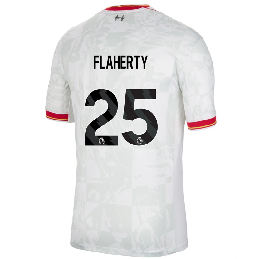 Danxen Damen Gilly Flaherty #25 Weiß Rot Schwarz Ausweichtrikot Trikot 2024/25 T-Shirt