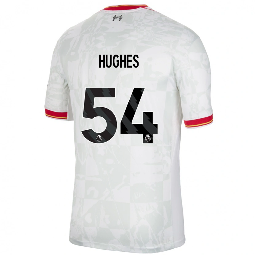 Danxen Damen Liam Hughes #54 Weiß Rot Schwarz Ausweichtrikot Trikot 2024/25 T-Shirt