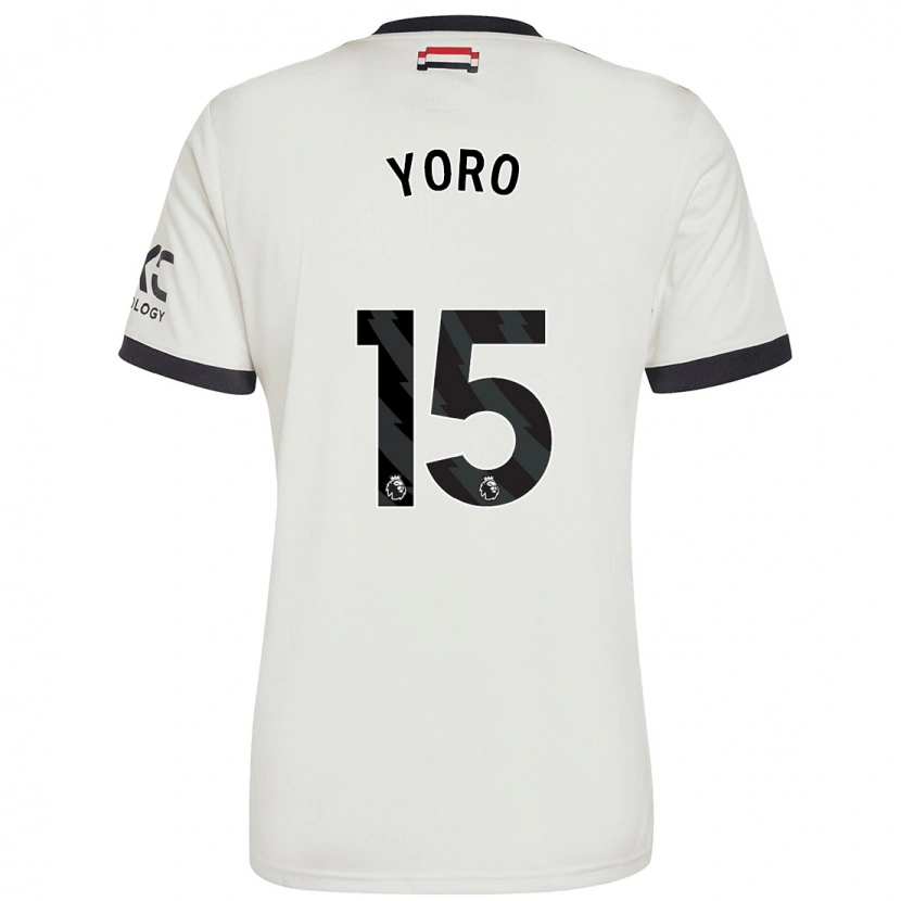Danxen Damen Leny Yoro #15 Cremeweiß Ausweichtrikot Trikot 2024/25 T-Shirt