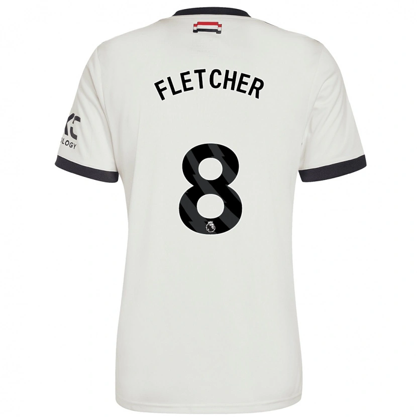 Danxen Damen Tyler Fletcher #8 Cremeweiß Ausweichtrikot Trikot 2024/25 T-Shirt