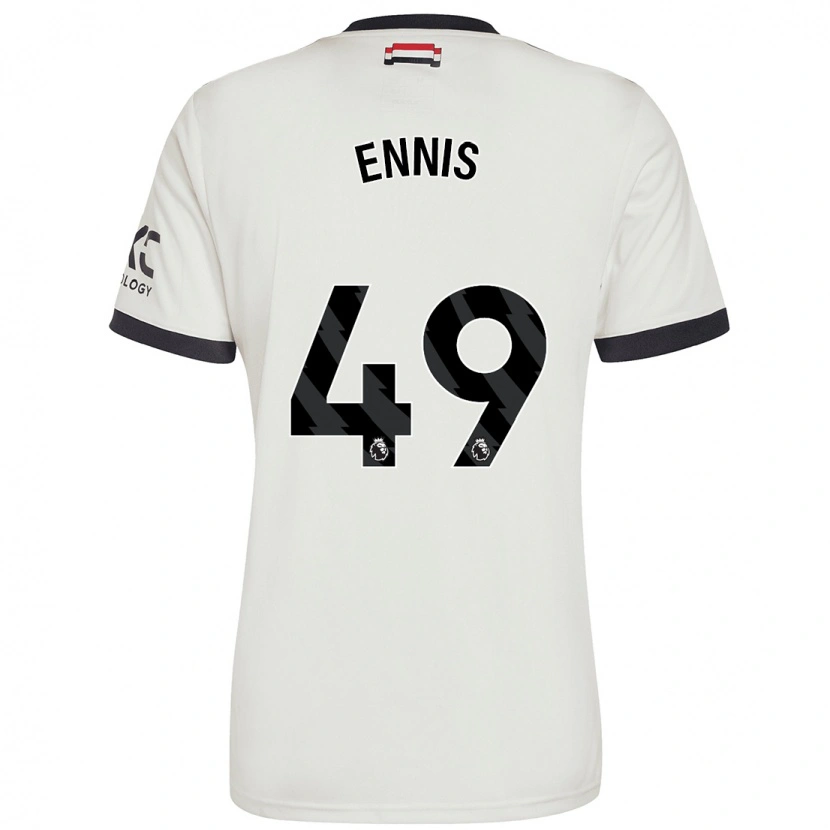 Danxen Damen Ethan Ennis #49 Cremeweiß Ausweichtrikot Trikot 2024/25 T-Shirt