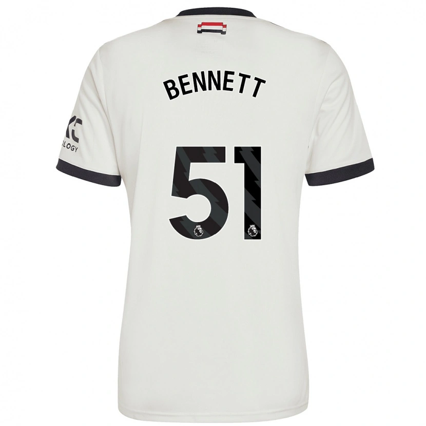 Danxen Damen Rhys Bennett #51 Cremeweiß Ausweichtrikot Trikot 2024/25 T-Shirt