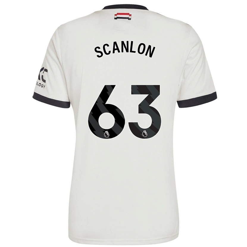 Danxen Damen James Scanlon #63 Cremeweiß Ausweichtrikot Trikot 2024/25 T-Shirt