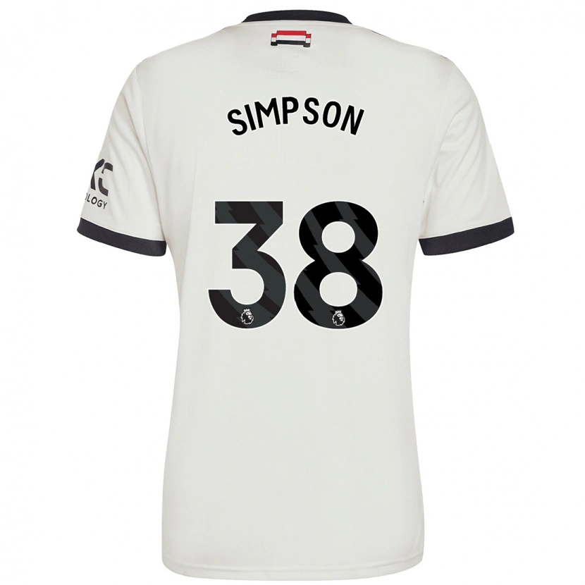 Danxen Damen Jess Simpson #38 Cremeweiß Ausweichtrikot Trikot 2024/25 T-Shirt