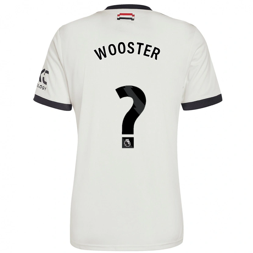 Danxen Damen Tom Wooster #0 Cremeweiß Ausweichtrikot Trikot 2024/25 T-Shirt