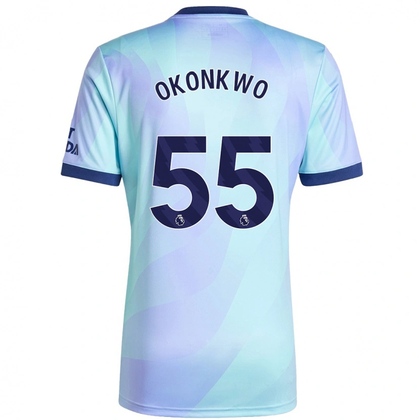 Danxen Damen Brian Okonkwo #55 Aquamarin Ausweichtrikot Trikot 2024/25 T-Shirt