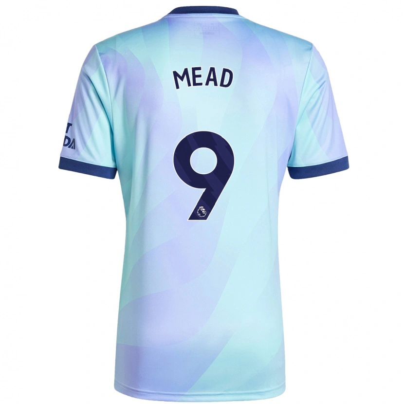 Danxen Damen Beth Mead #9 Aquamarin Ausweichtrikot Trikot 2024/25 T-Shirt