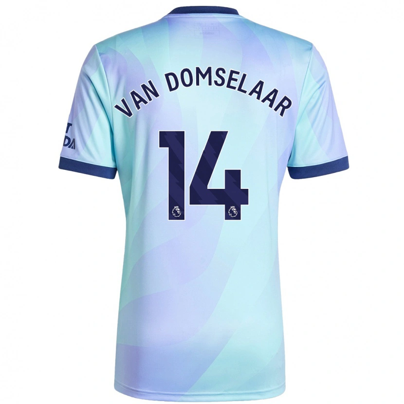 Danxen Damen Daphne Van Domselaar #14 Aquamarin Ausweichtrikot Trikot 2024/25 T-Shirt