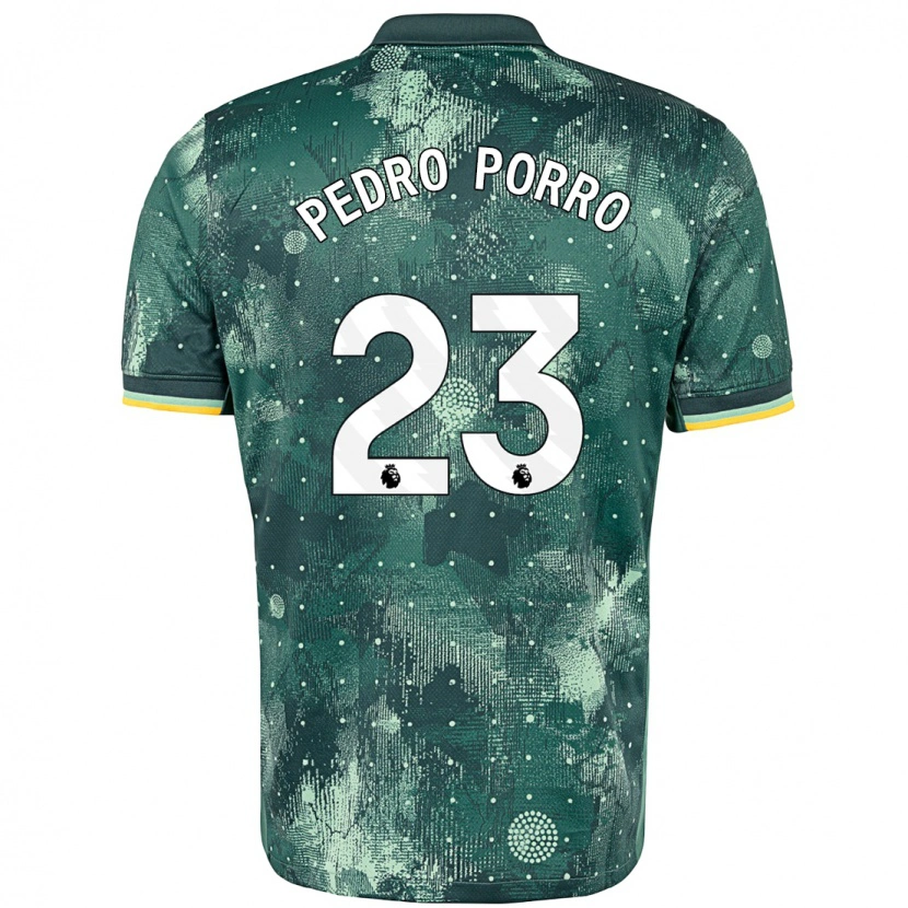 Danxen Damen Pedro Porro #23 Mintgrün Ausweichtrikot Trikot 2024/25 T-Shirt