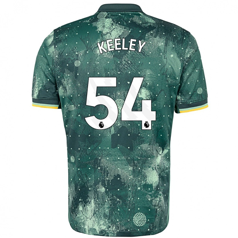 Danxen Damen Josh Keeley #54 Mintgrün Ausweichtrikot Trikot 2024/25 T-Shirt