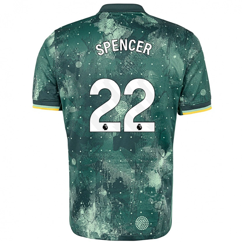 Danxen Damen Rebecca Spencer #22 Mintgrün Ausweichtrikot Trikot 2024/25 T-Shirt