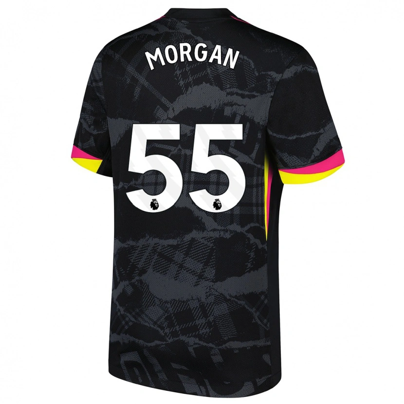 Danxen Damen Jimmy-Jay Morgan #55 Schwarz Rosa Ausweichtrikot Trikot 2024/25 T-Shirt