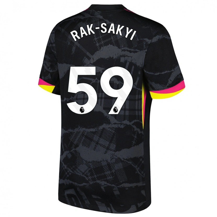 Danxen Damen Sam Rak-Sakyi #59 Schwarz Rosa Ausweichtrikot Trikot 2024/25 T-Shirt